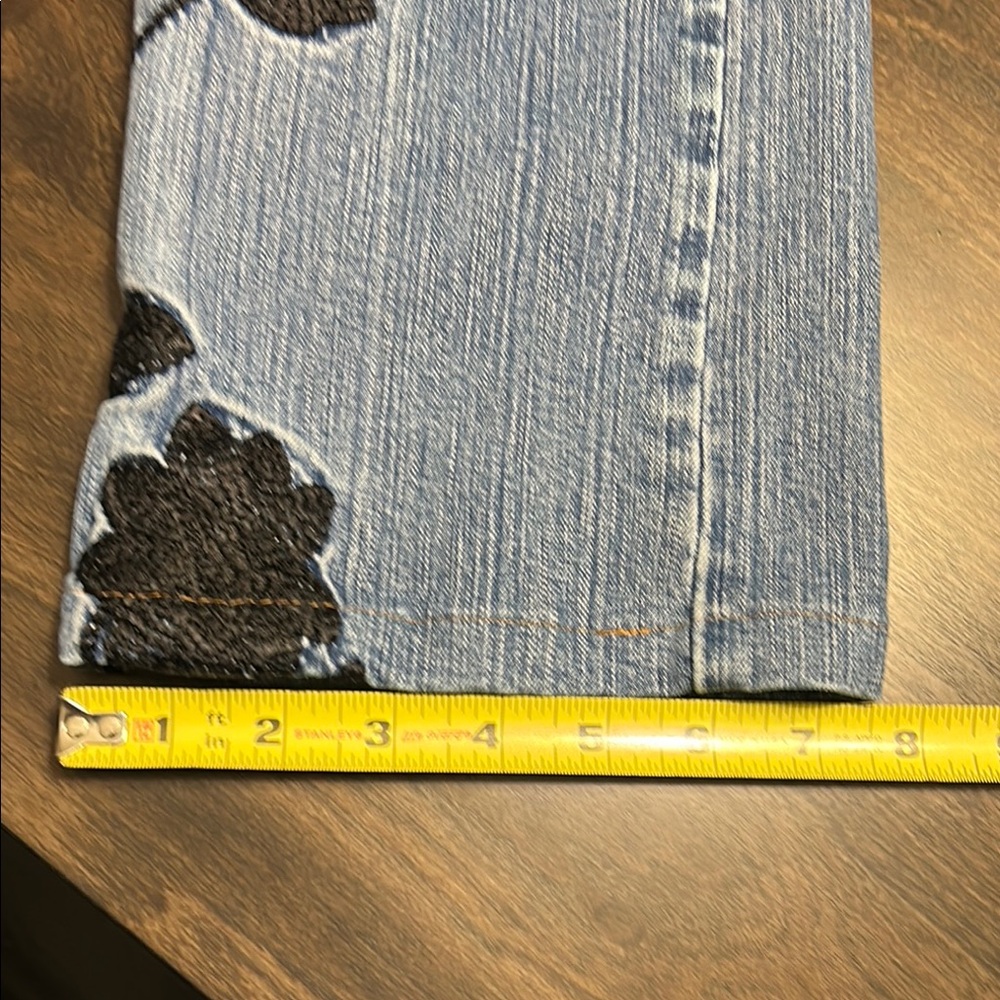 WHBM Light Wash Floral Blanc Capri - Picture 5 of 11